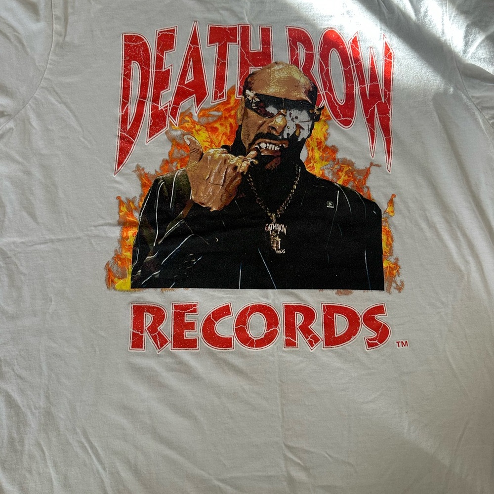 Death Row Records White Graphic T-Shirt